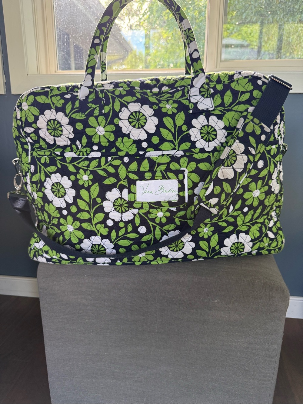 Vera Bradley "Lucky You" pattern Grand Travelers Bag